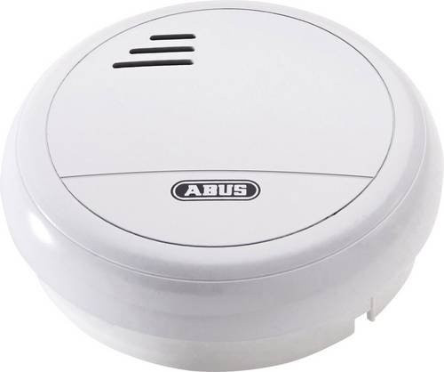 ABUS RM40 Funk-Rauchwarnmelder weiß, batteriebetrieben und vernetzbar, Durchmesser: 10,2 cm, Höhe: 3,5 cm - Bild 1