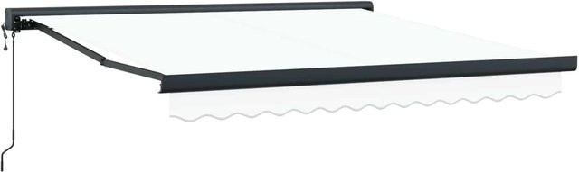 vidaXL Markise aus Polyester und Aluminium in Weiß, B/T/H: 300 x 250 x 165 cm - Bild 1