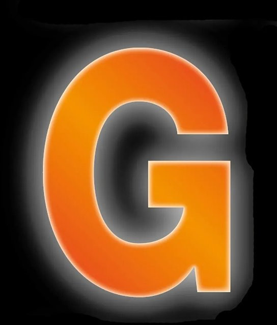 Conacord Klebebuchstabe G Reflektierend in Orange, Höhe: 8 cm - Bild 1