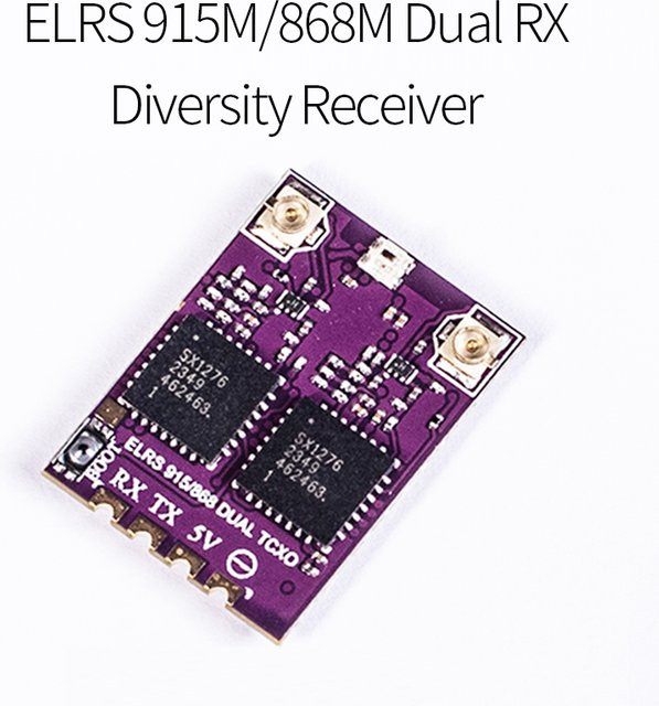 ES900 Dual RX ELRS Diversity Empfänger 915MHz/868MHz mit eingebautem TCXO für RC Flugzeug FPV Langstrecke Drohne von GSF - Bild 1