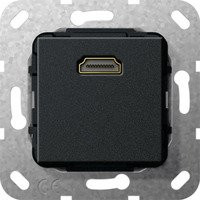 GIRA HDMI Einsatz 2.0a+ HDR 1fach Schwarz Matt - Bild 1