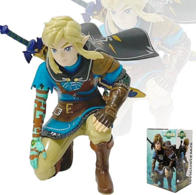 Bandai The Legend of Zelda, Link Prinzessin Zelda, Anime-Figur, Modellspielzeug, 12 cm - Bild 1