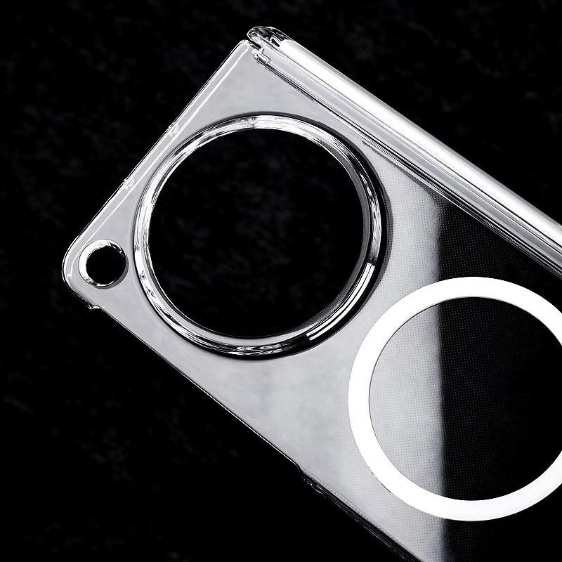 Transparente magnetische Schutzhülle mit Scharnier und Kameralinsenschutz für OPPO Find N6 N5 kompatibel mit MagSafe - Bild 4