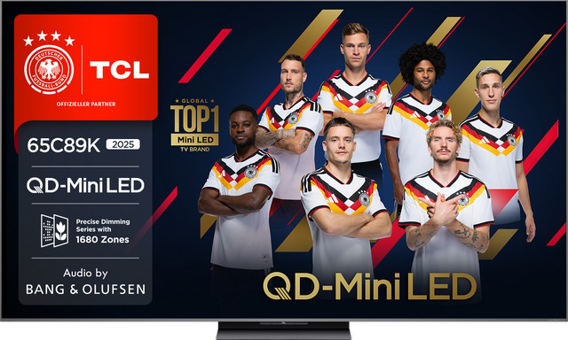 TCL 65C89K QLED Mini LED Fernseher in Schwarz - Bild 1