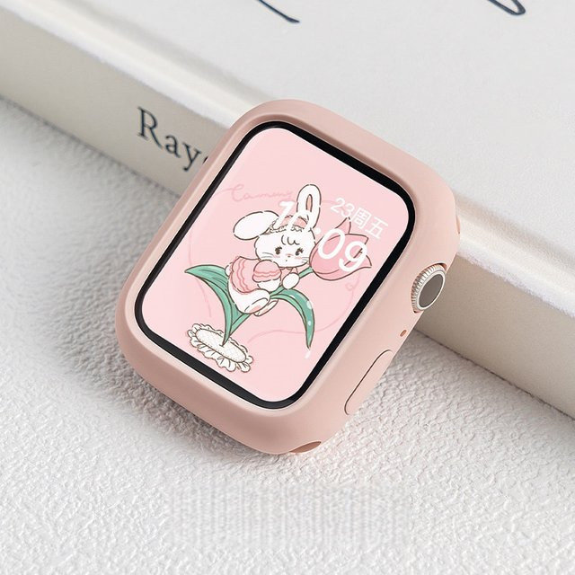 JBAILI Schutzhülle für Apple Watch, Silikon, Rot, Unisex - Bild 1