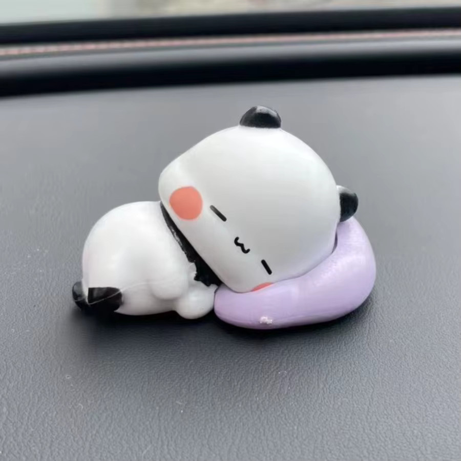 SHINEHENG Bubu Dudu Panda Bär Figur Kawaii Anime Sammlerstück Ornament - Bild 2
