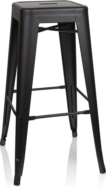 hjh OFFICE Barhocker VANTAGGIO HIGH Metall ohne Armlehnen im Industry-Look - Bild 1