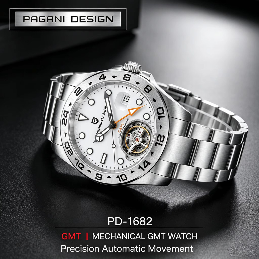 PAGANI DESIGN Automatik-Armbanduhr, Edelstahl, 42 mm, Herren - Bild 2