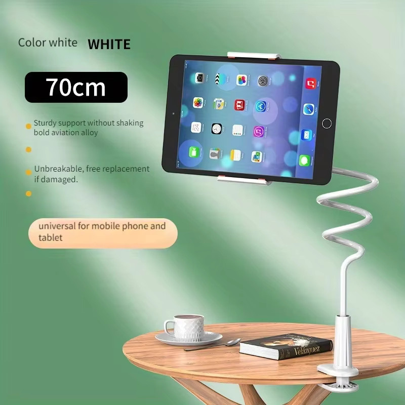 Lazy Bedside Desktop Handy und Tablet Ständer für Live-Streaming in Schwarz oder Weiß - Bild 2