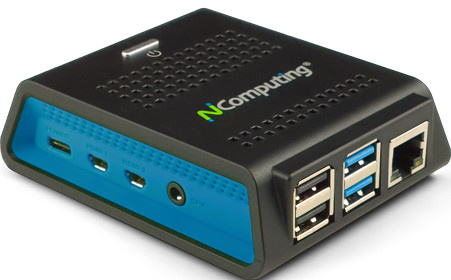 NComputing RX-series RX420 RDP USFF Thin Client in Schwarz mit WLAN und GigE-Ethernet - Bild 1
