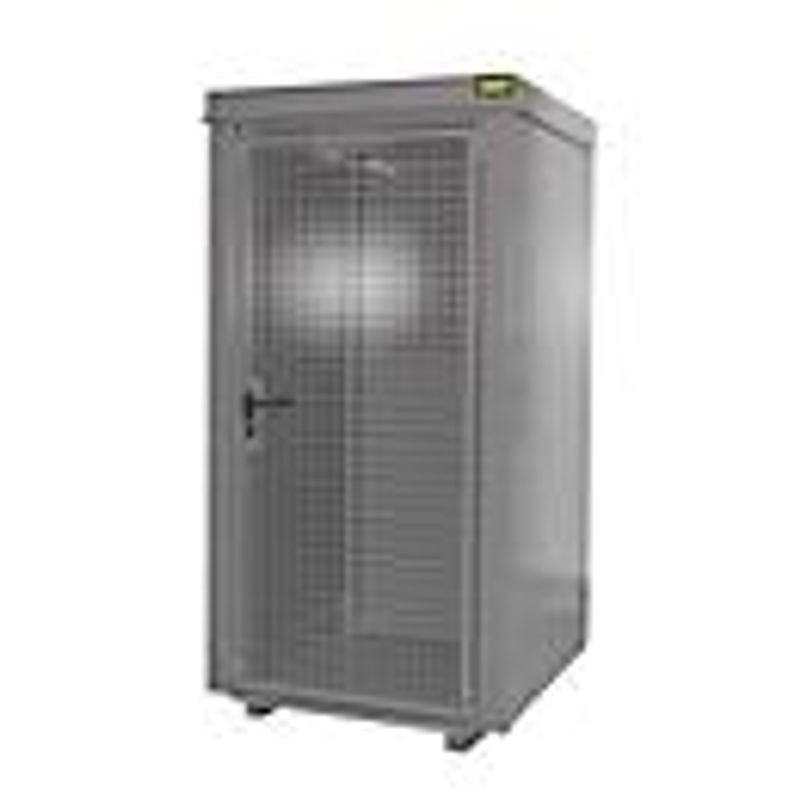 Bauer Südlohn Gasflaschen-Container GFC-B M0, feuerbeständig und abschließbar, grau, B: 109,0 cm, T: 118,5 cm, H: 220,5 cm, für 9 Gasflaschen - Bild 3