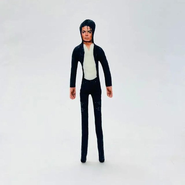 TOYTOYTOY Michael Jackson Plüschfigur, 28cm, blau, schwarz, ab 18 Jahre - Bild 1