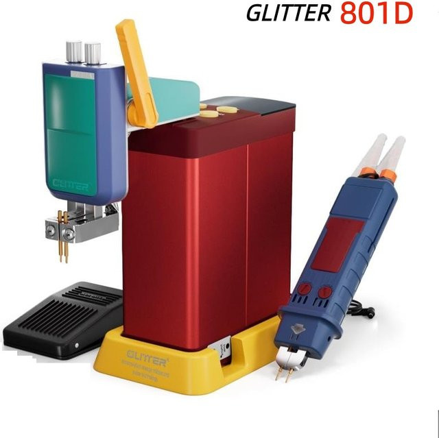 GLITTER 801D Akku-Punktschweißgerät mit 2500A und 14,5kW für 18650 Li-Ionen-Akkupacks in manuellem und automatischem Modus - Bild 1