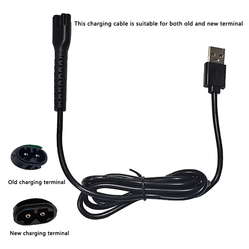 Wahl USB-Ladekabel 5V mit USB-A und USB-C Anschluss für Haarschneider Modelle 8148, 8591 und 8504 in Schwarz - Bild 2