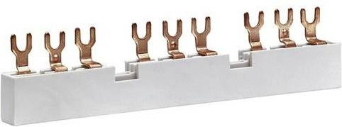 Hager KD303M Phasenschiene in Weiß, Länge: 13,2 cm - Bild 1