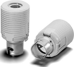 Houben Fassung B15d in Silber, glanzverzinkt, M10x1 - Bild 1