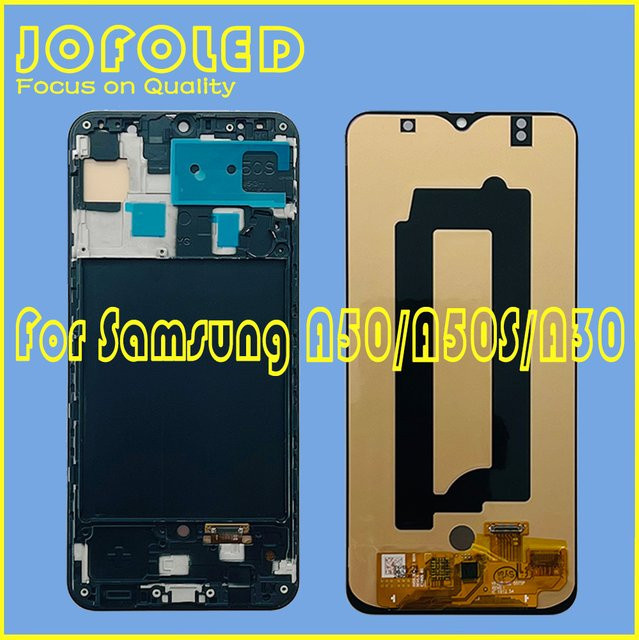 Samsung LCD-Display Ersatzteil mit Touchscreen-Digitizer für Galaxy A50, A50s und A30 in Schwarz - Bild 1