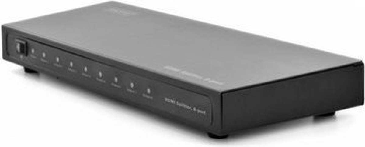 Digitus Professional DS-43302 HDMI Splitter 8 Port mit Metallgehäuse in Schwarz - Bild 2