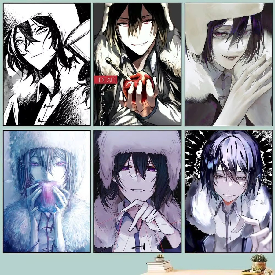 Selbstklebendes und wasserfestes Anime Poster Fyodor D aus Bungo Stray Dogs in Mehrfarbig, Rechteckig - Bild 2