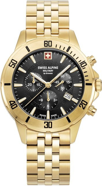 Swiss Alpine Military Chronograph, Quarz, Edelstahl, 44 mm, Herren - Bild 1