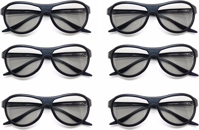 TPFNet 3D Brille passiv polarisiert in Schwarz - Bild 1