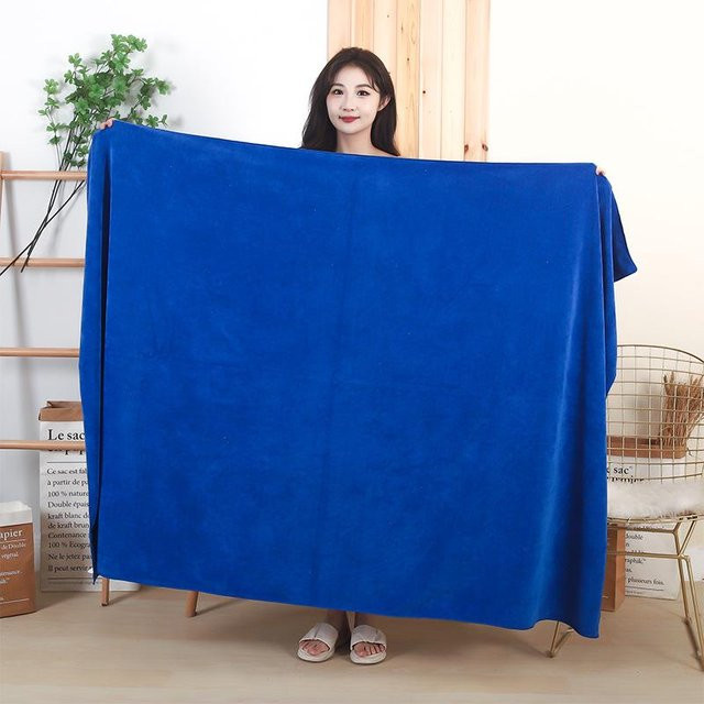 TrendVibeCN Saugfähiges Schönheitsbett-Handtuch aus superfeiner Faser für Massage und Physiotherapie, Blau, B: 70 cm, L: 140 cm - Bild 1