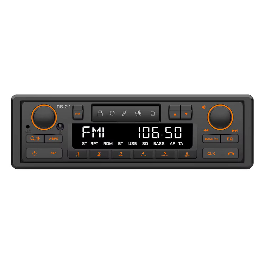 Grandnavi Retro Autoradio 1DIN MP3-Player mit Bluetooth und QC3.0 in Schwarz - Bild 7