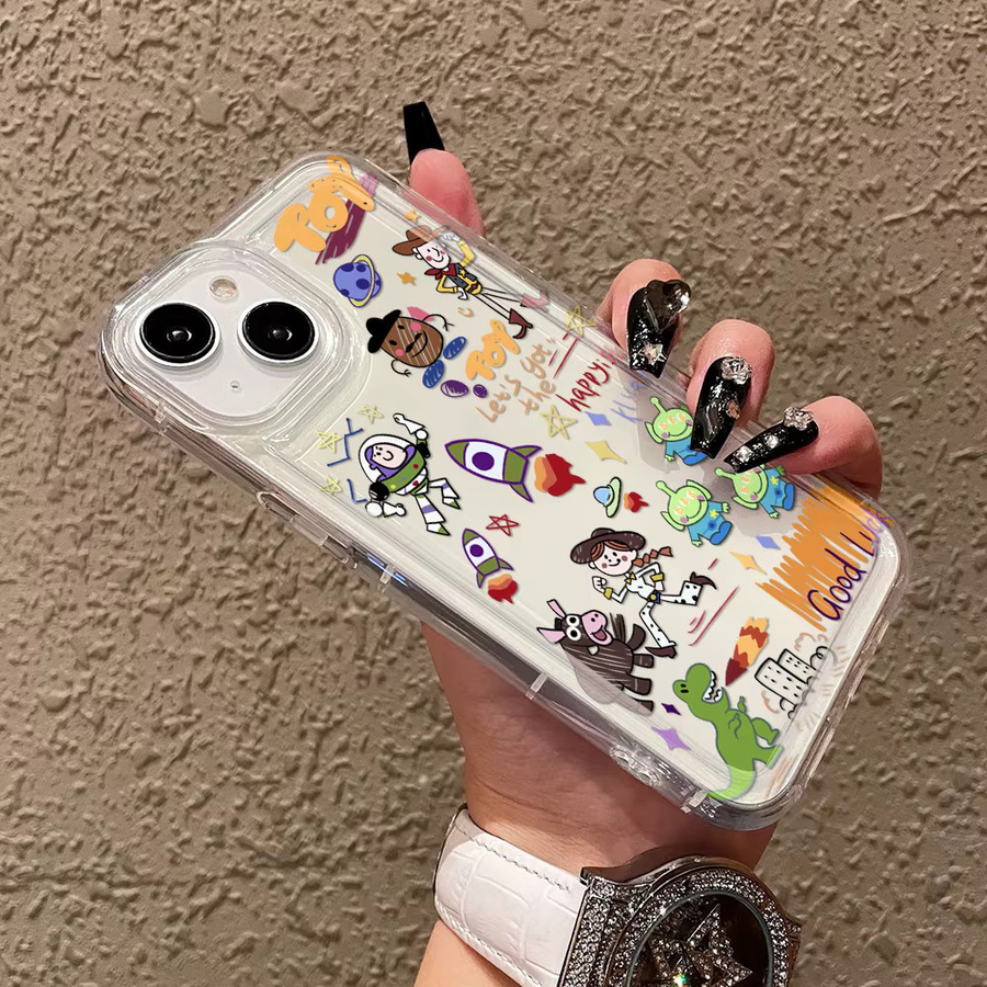 Disney Toy Story Handyhülle für iPhone 17 Air 16 16e 15 14 Plus 13 12 11 Pro Max X Xs XR 8 Transparente Sturzsichere Schutzhülle - Bild 4