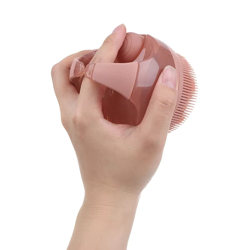 Silikon-Badebürste mit Seifenspender, Unisex - Bild 4