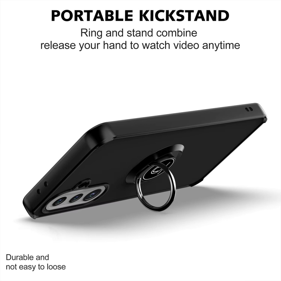 Stoßfeste Magnetische Ring Ständer Handyhülle TEXT ME für Samsung Galaxy A16 A20 A21 A22 A36 A51 S10 S21 S22 Plus in Schwarz - Bild 5