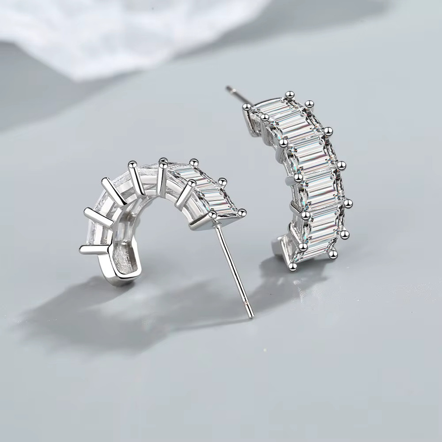 SAY Ohrringe, 925 Silber, Moissanit, Damen - Bild 1