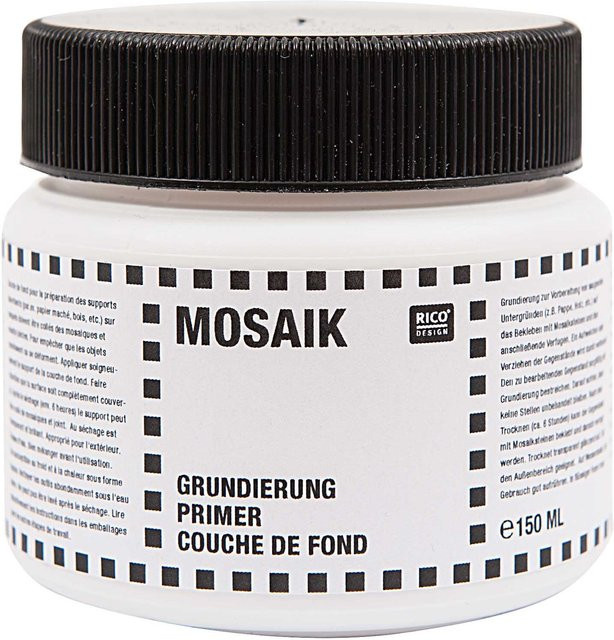 Rico Design Mosaik Grundierung in Transparent oder Weiß, 150 ml - Bild 1