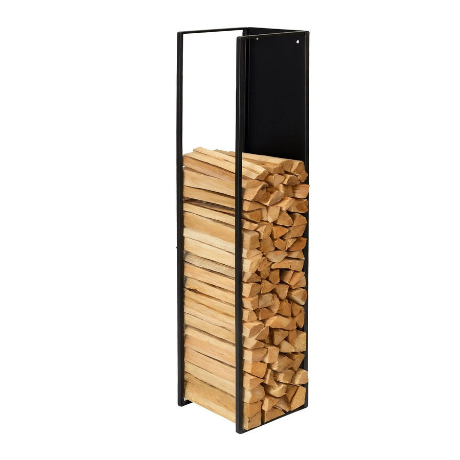 Relaxdays Kaminholzregal aus Eisen in Schwarz zur Wandmontage B: 140 cm, T: 25 cm, H: 25 cm - Bild 2