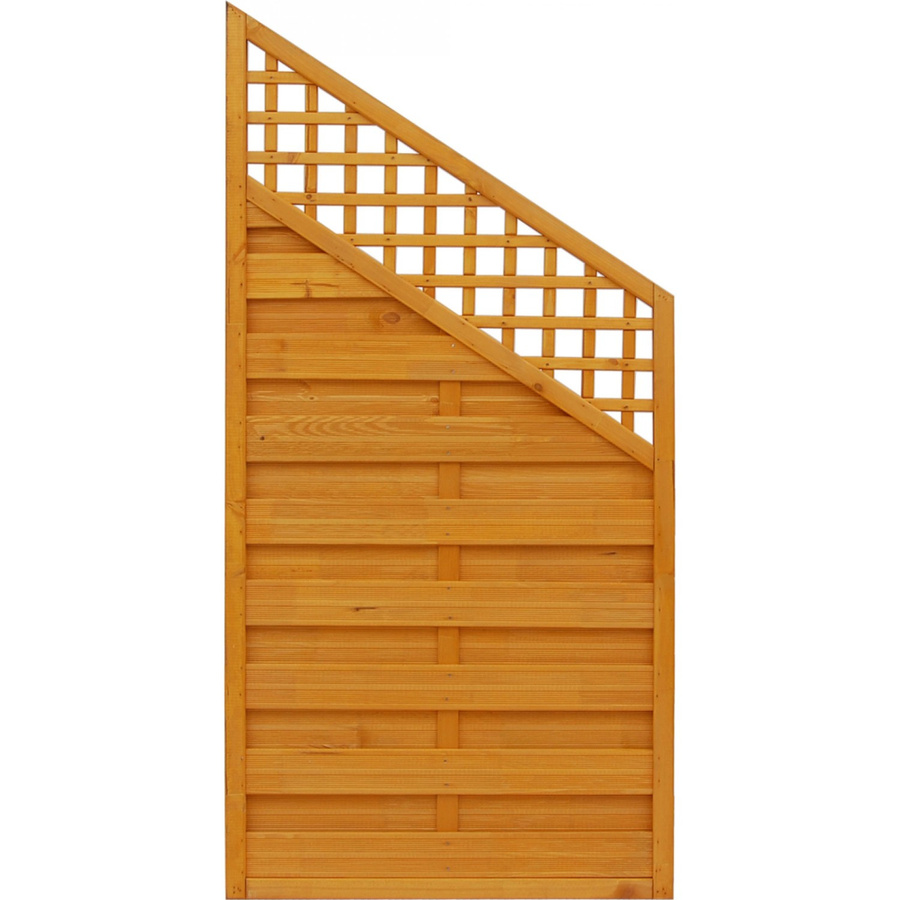 Sichtschutzzaun Element Andrewex aus Kiefernholz in Bordeaux, B: 120 cm, H: 90 cm - Bild 2