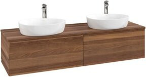 V&B Waschtischunterschrank Antao mit Beleuchtung, Farbe: Weiß, B/T: 160 x 50 cm - Bild 1