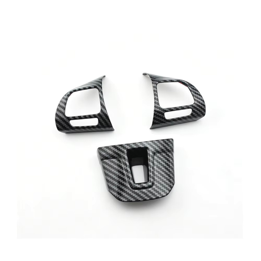 Lenkradabdeckung Zierleiste für VW Golf Mk6 Passat B7 CC EOS Tiguan Jetta Touran Sharan Caddy in Schwarz von A Little Change - Bild 5