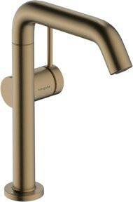 Hansgrohe Einhebel-Waschtischarmatur Tecturis S in Gold mit Schwenkauslauf und Push-Open-Abfluss - Bild 1
