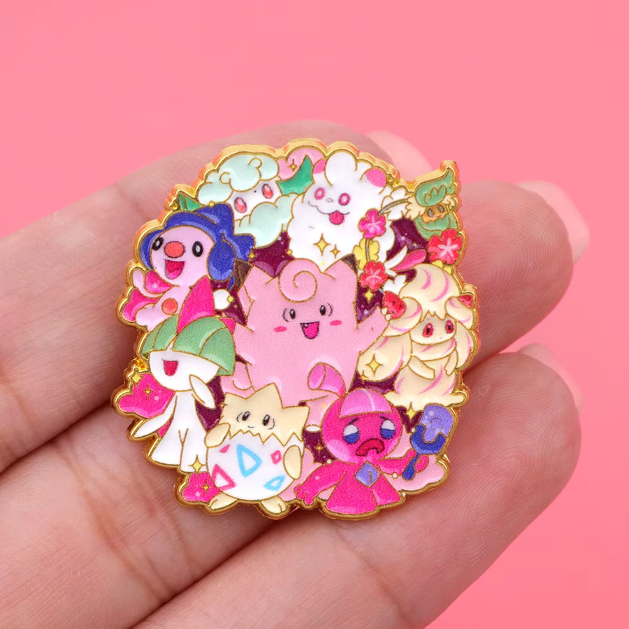 Anime Emaille-Pins Gengar Cartoon Broschen, Unisex - Bild 2