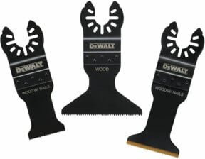 DeWalt Multi-Tool Sägeblatt Set 3-teilig für Holz und Kunststoff in Schwarz - Bild 1