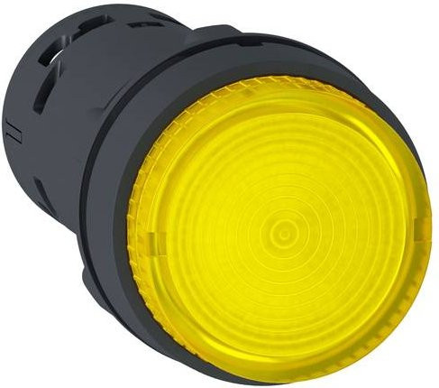 Schneider Electric Harmony XB7 Leuchtdrucktaster XB7NW38B1, Kunststoff, Gelb, Ø22mm, integrierte LED, 24V AC/DC - Bild 1