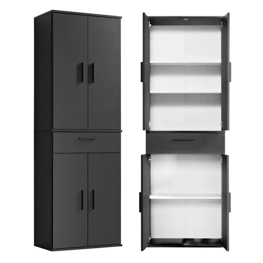 mokebo Mehrzweckschrank in Anthrazit und Schwarz - Bild 2
