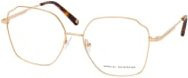 Marcel Ostertag Ike H21 Korrektionsbrille, Vollrand, Quadratisch, Gold, Metall, Damen - Bild 1