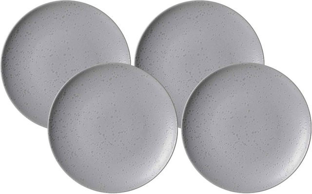 Ritzenhoff & Breker Speiseteller Kitwe aus Steinzeug, Grau, 4er Set, Durchmesser: 28 cm - Bild 1