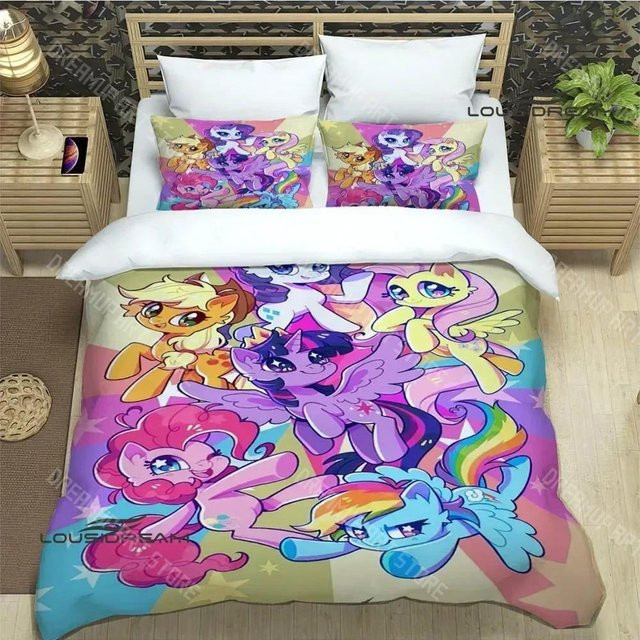 Lodestar My Little Pony Bettwäscheset aus Mikrofaser, Mehrfarbig, B/H: 135 x 200 cm - Bild 1