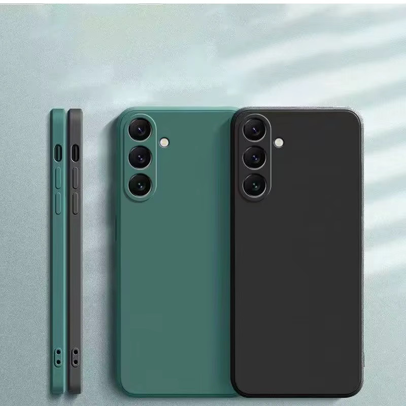 Stoßfeste Flüssigsilikon-Schutzhülle für Samsung Galaxy Android Smartphones in Bunt - Bild 1