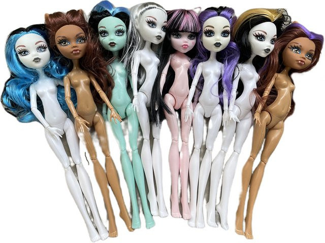 ROUND YUAN Monstering High Doll Body, Puppenkörperspielzeug, 23 cm, Weiß, Grün, Braun, Lila - Bild 1