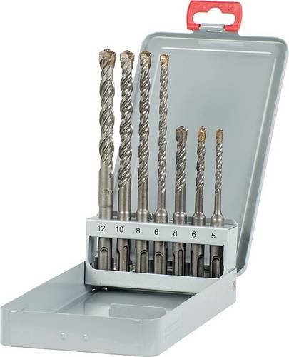 KWB Hammerbohrer-Set 7-teilig aus Vergütungsstahl mit SDS-Plus Aufnahme, Farbe Silber - Bild 1