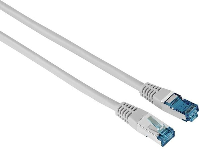 Hama Netzwerkkabel Cat6 F/UTP Ethernet LAN Grau 10 m mit RJ45 - Bild 1