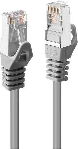 Lindy RJ45 Patchkabel CAT 6 U/UTP Ethernet LAN Kabel Grau, Länge: 10,00 m - Bild 1