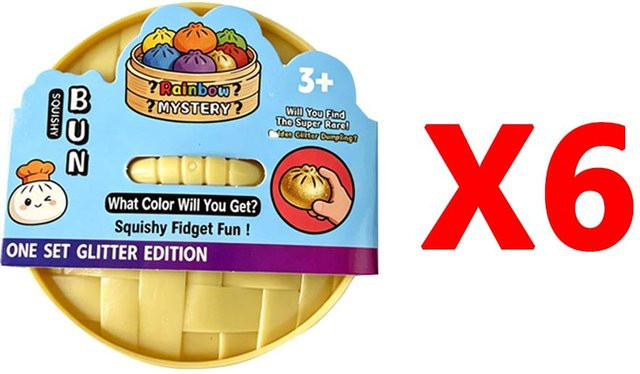 Bunter Teigtaschen-Stressball, Knetbrötchen-Spielzeug, sensorisches Spielzeug - Bild 1